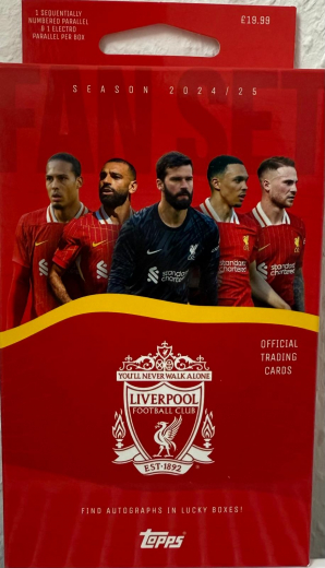 Topps FC Liverpool Fan Set 2024/25 - Box mit 28 Karten